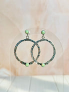 Boho Hoops Opal Earrings-Earrings-Krush Kandy, Women's Online Fashion Boutique Located in Phoenix, Arizona (Scottsdale Area)