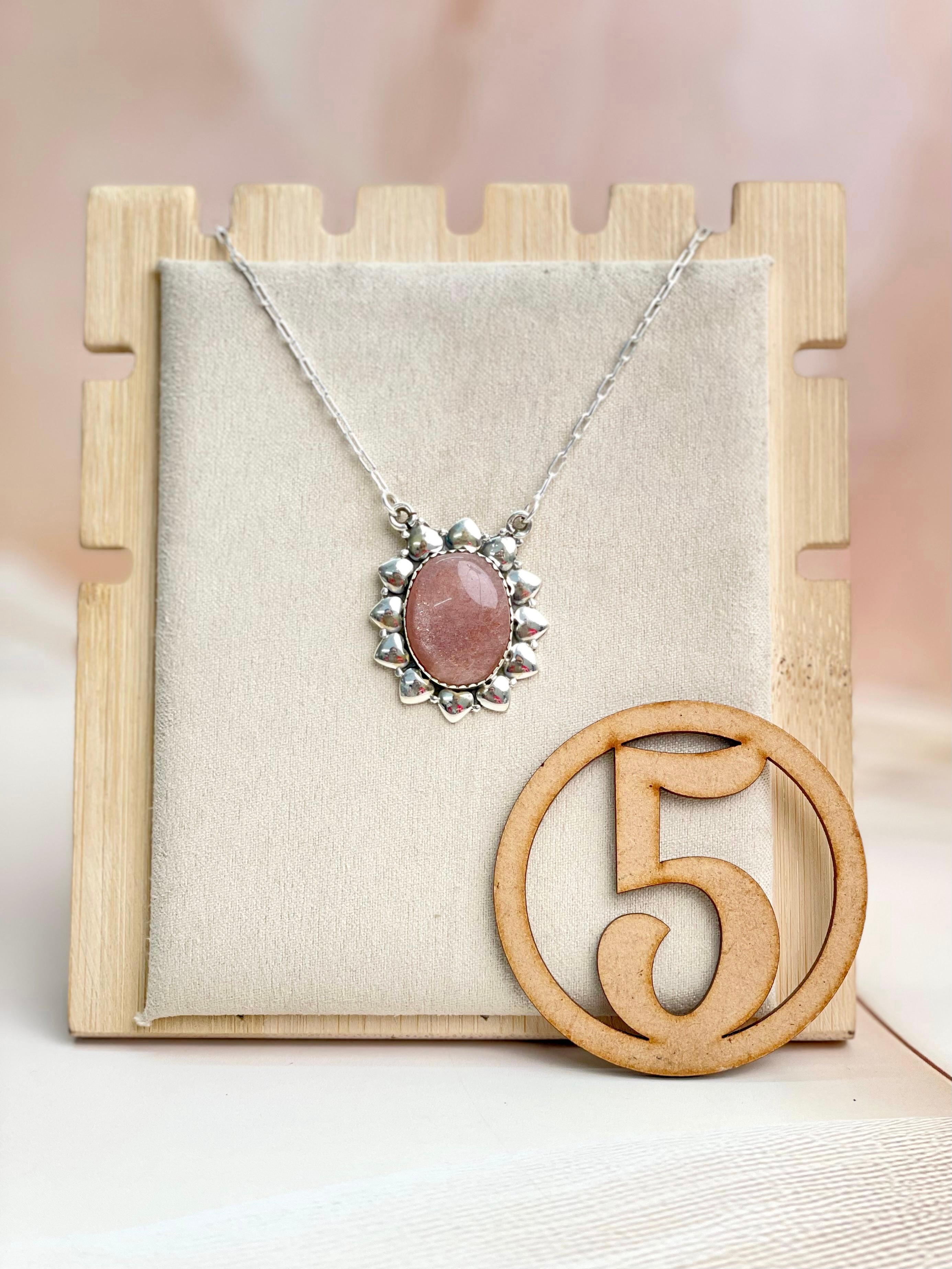 Sunstone Slab Necklace sno 32-Necklaces-Krush Kandy, Women's Online Fashion Boutique Located in Phoenix, Arizona (Scottsdale Area)