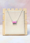 Opal Bar and CZ Necklace-Necklaces-Krush Kandy, Women's Online Fashion Boutique Located in Phoenix, Arizona (Scottsdale Area)