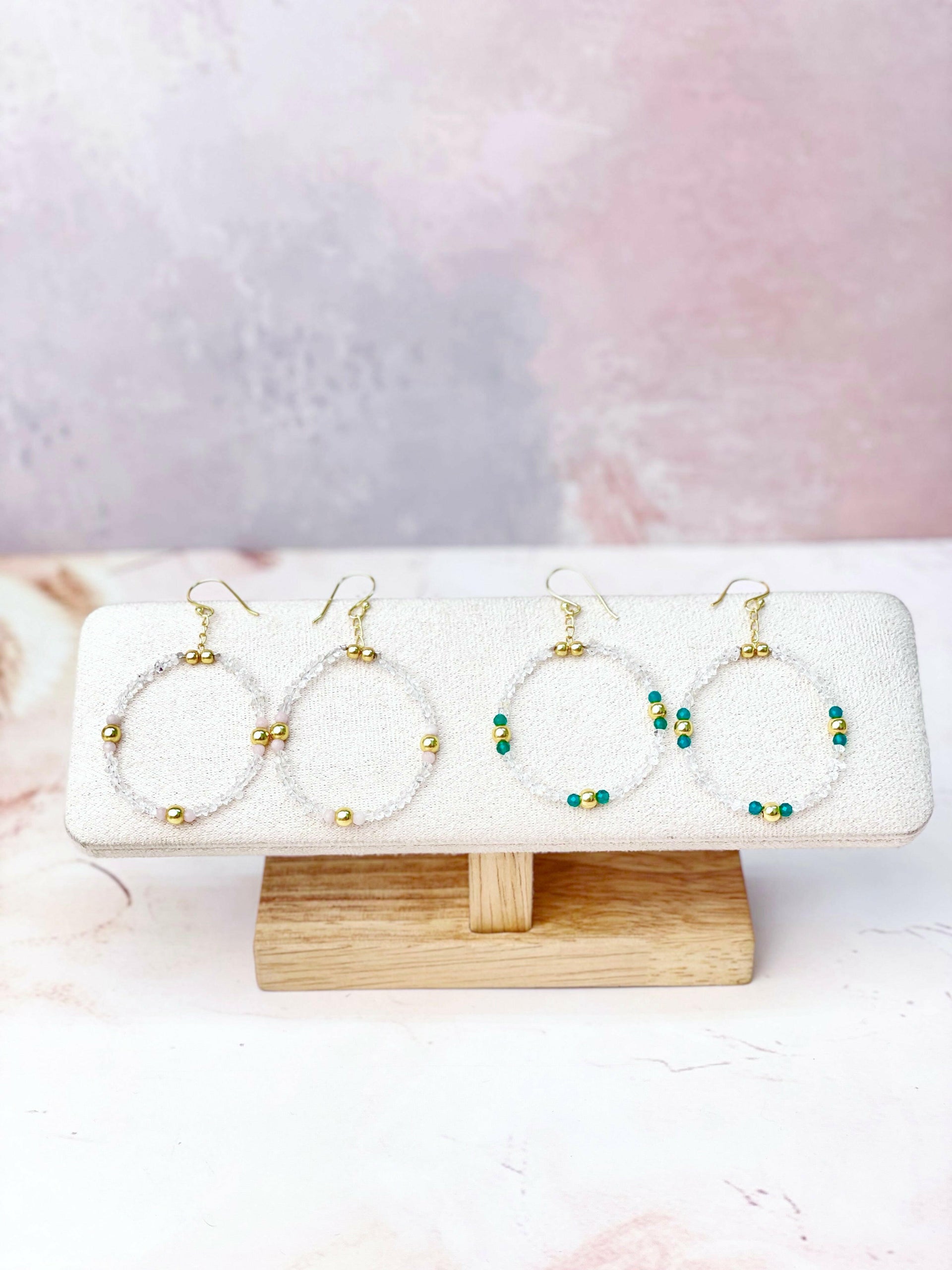 Herkimer Bling Multi Gem Oval Earrings-Earrings-Krush Kandy, Women's Online Fashion Boutique Located in Phoenix, Arizona (Scottsdale Area)