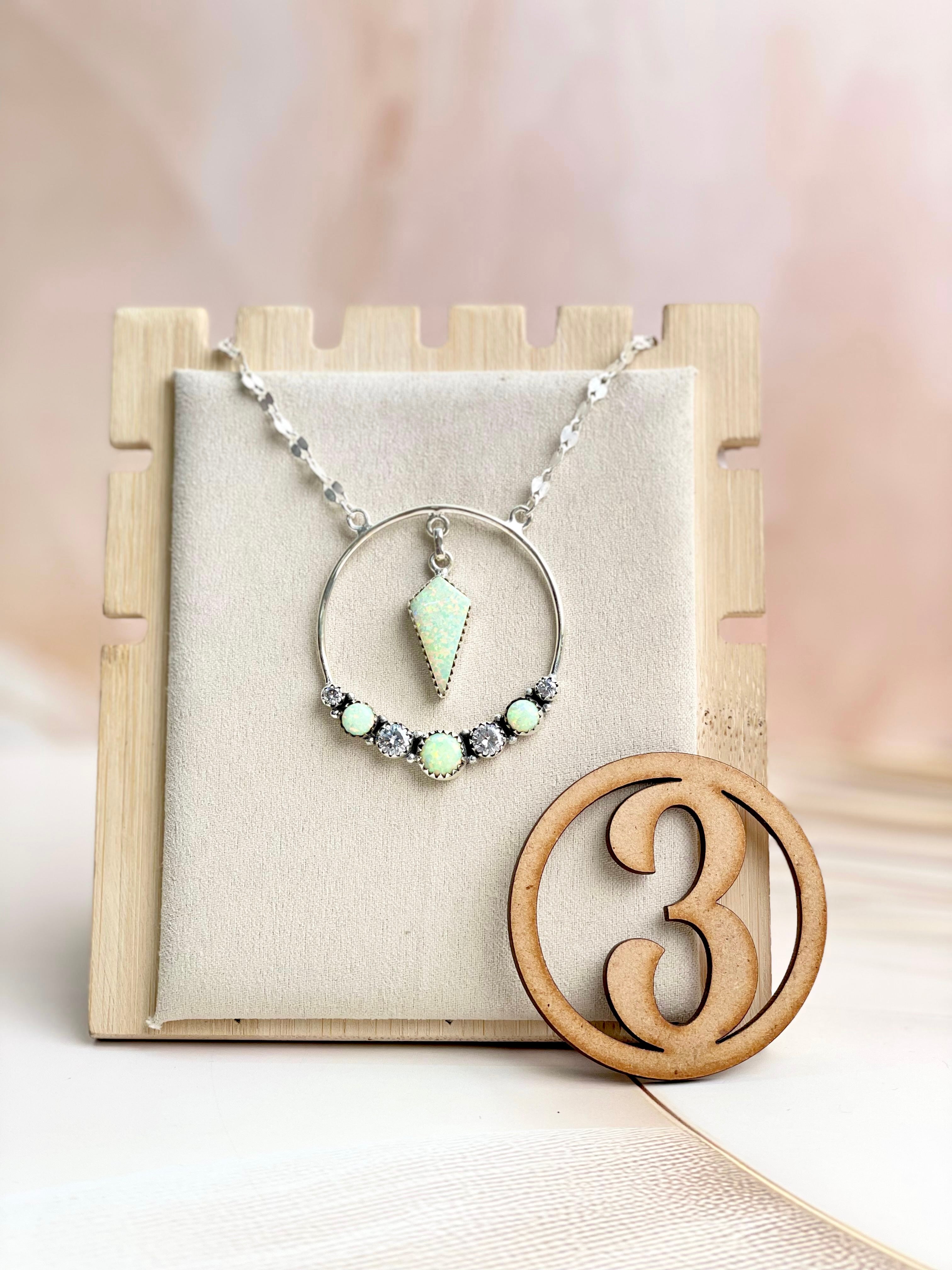 Boho Opal Tassels Necklace Sno 23-Necklaces-Krush Kandy, Women's Online Fashion Boutique Located in Phoenix, Arizona (Scottsdale Area)