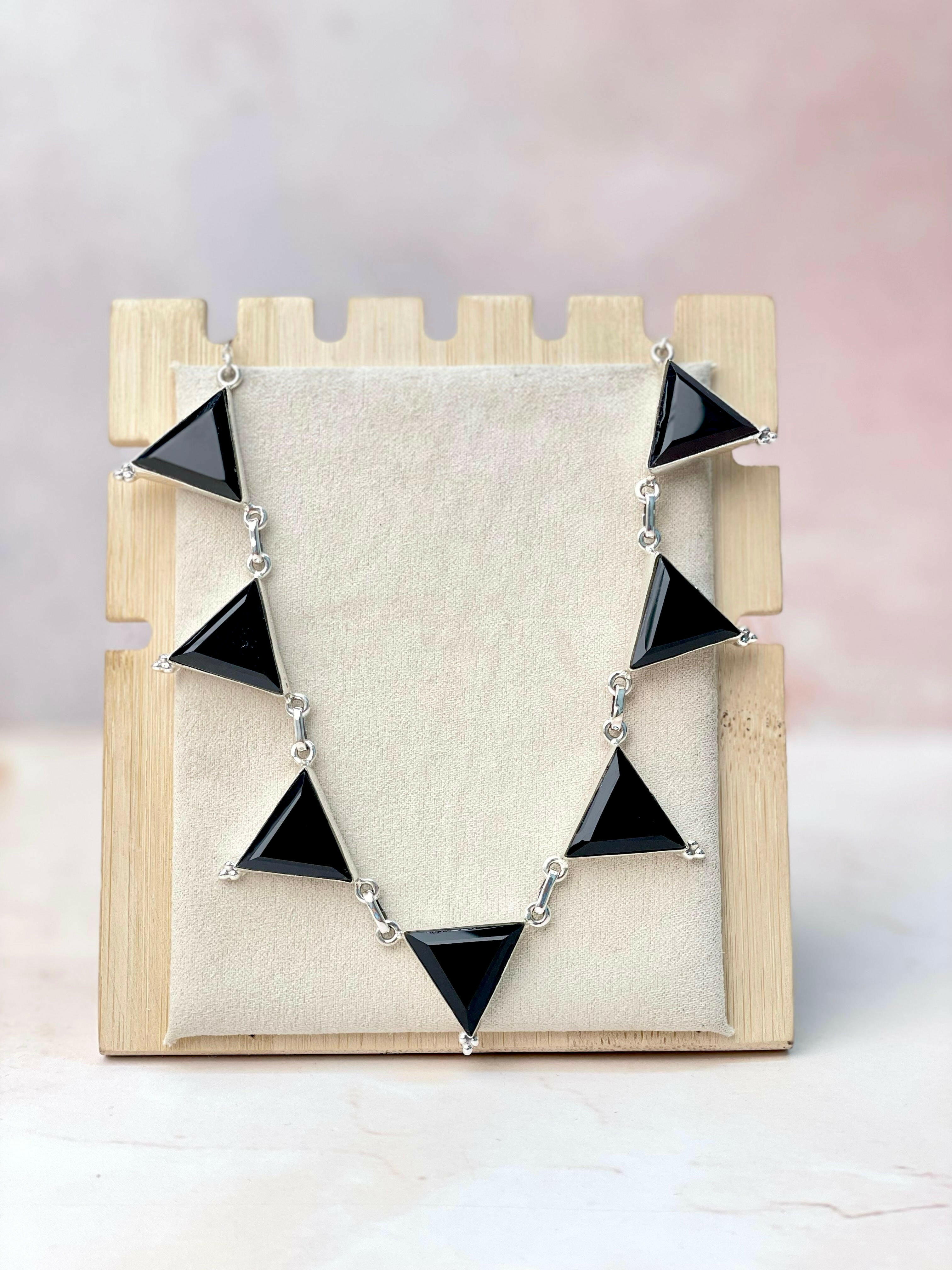 Tiffany's Triangle Necklace-Necklaces-Krush Kandy, Women's Online Fashion Boutique Located in Phoenix, Arizona (Scottsdale Area)