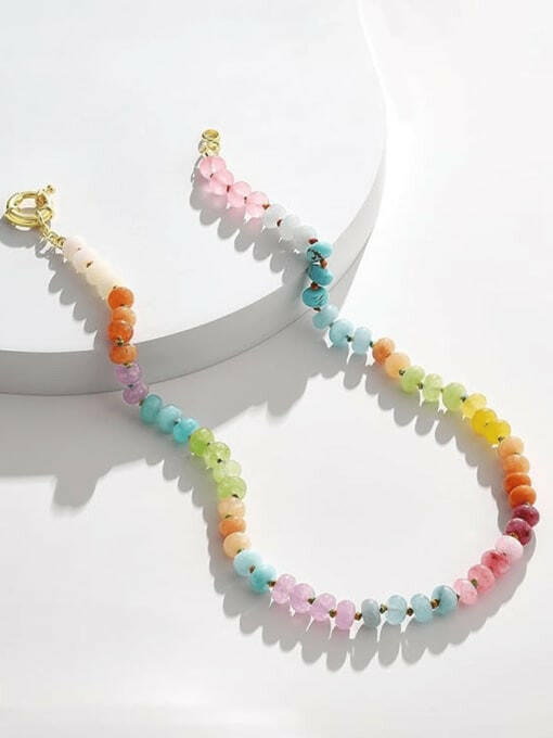 Sunset Serenade Beaded Minimalist Necklace-Necklaces-Krush Kandy, Women's Online Fashion Boutique Located in Phoenix, Arizona (Scottsdale Area)