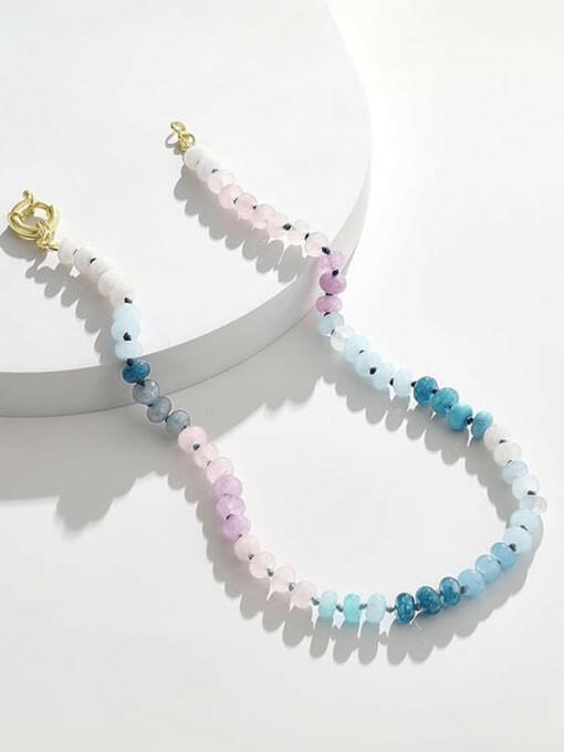 Somewhere In The Clouds Beaded Minimalist Necklace-Necklaces-Krush Kandy, Women's Online Fashion Boutique Located in Phoenix, Arizona (Scottsdale Area)