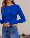 Basic Everyday Ribbed Long Sleeve Top