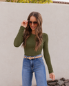 Basic Everyday Ribbed Long Sleeve Top
