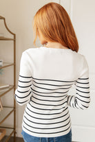 Be Still V-Neck Striped Sweater-Sweaters-Krush Kandy, Women's Online Fashion Boutique Located in Phoenix, Arizona (Scottsdale Area)