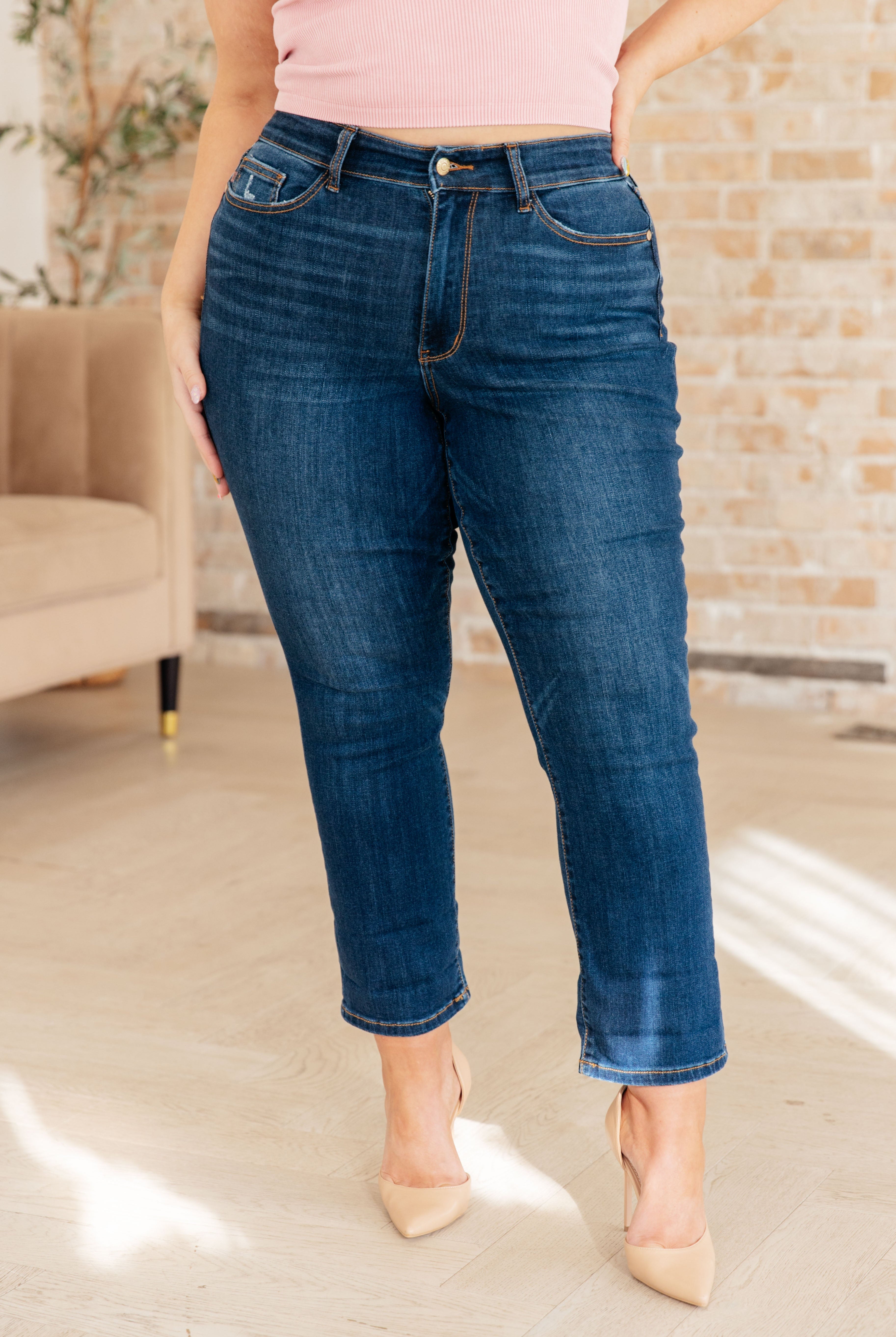 Bette Mid Rise Vintage Cuffed Skinny Capri-Jeans-Krush Kandy, Women's Online Fashion Boutique Located in Phoenix, Arizona (Scottsdale Area)