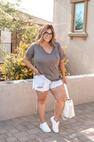 POL Take The Chance Relaxed Fit V-Neck Tee | 8 Colors-Short Sleeve Tops-Krush Kandy, Women's Online Fashion Boutique Located in Phoenix, Arizona (Scottsdale Area)