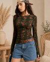 Bloom Muse Sheer Mesh Top