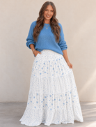 Blue Sweater and Floral Maxi Skirt.png