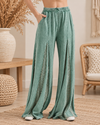 Boho Breeze Lace Flare Pants