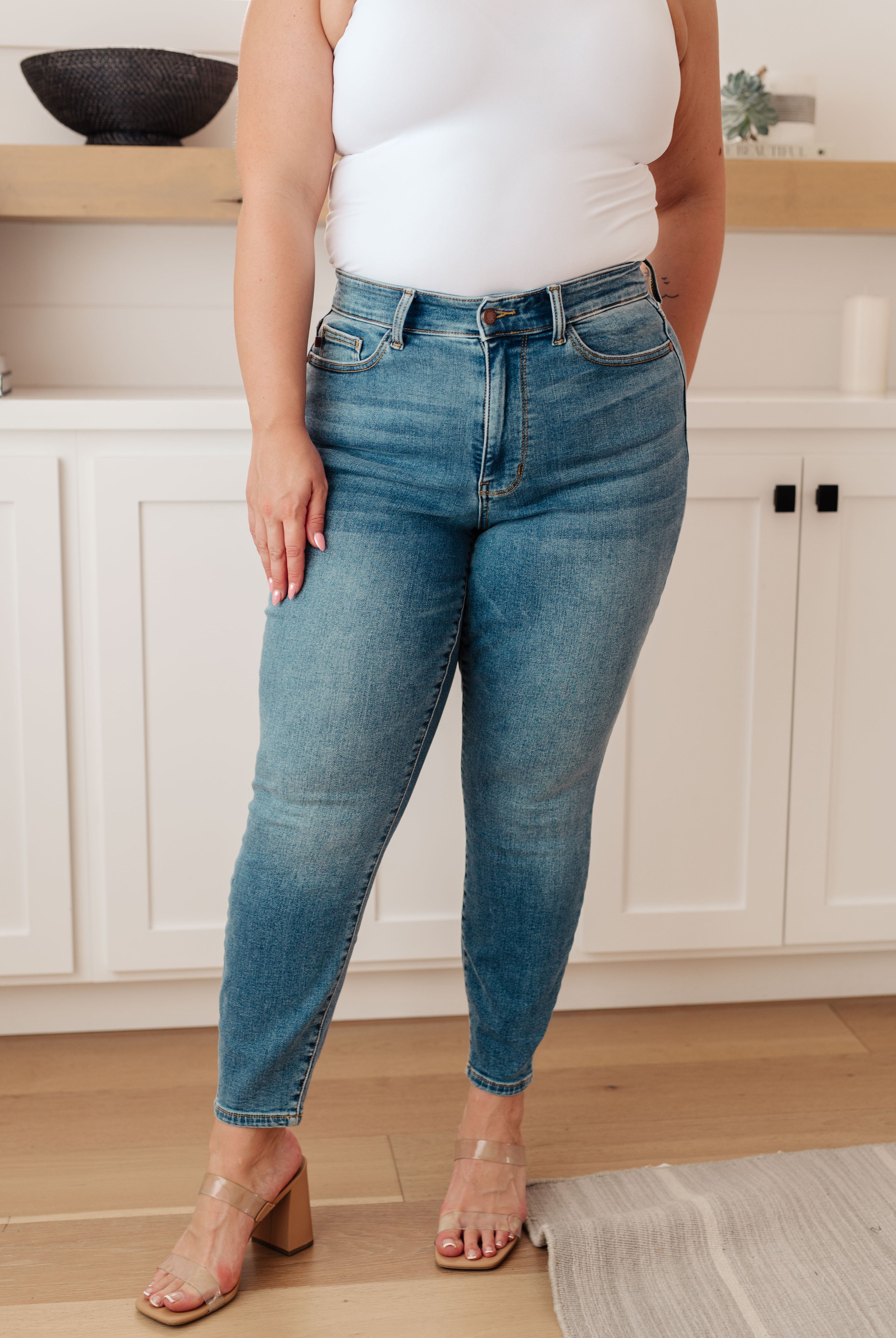JUDY BLUE Bryant High Rise Thermal Skinny Jean-Jeans-Krush Kandy, Women's Online Fashion Boutique Located in Phoenix, Arizona (Scottsdale Area)