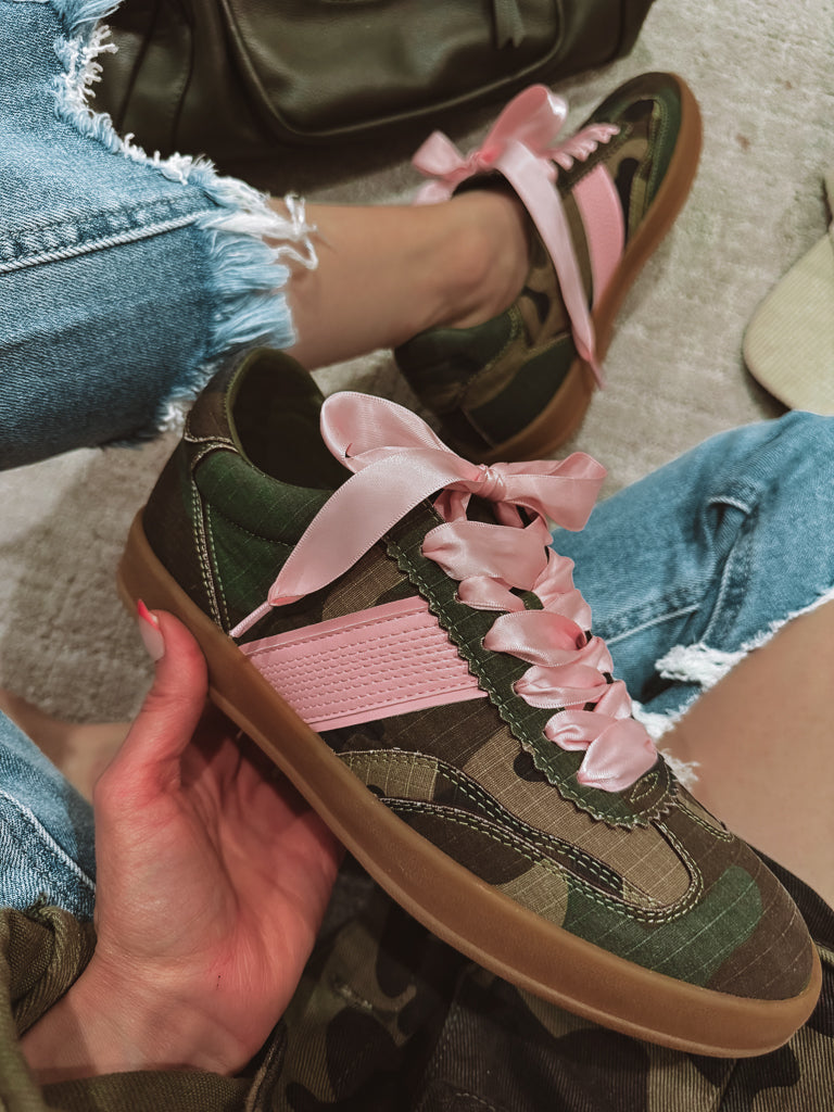 Desert Rose Camo Kicks (Custom)-Sneakers-Krush Kandy, Women's Online Fashion Boutique Located in Phoenix, Arizona (Scottsdale Area)