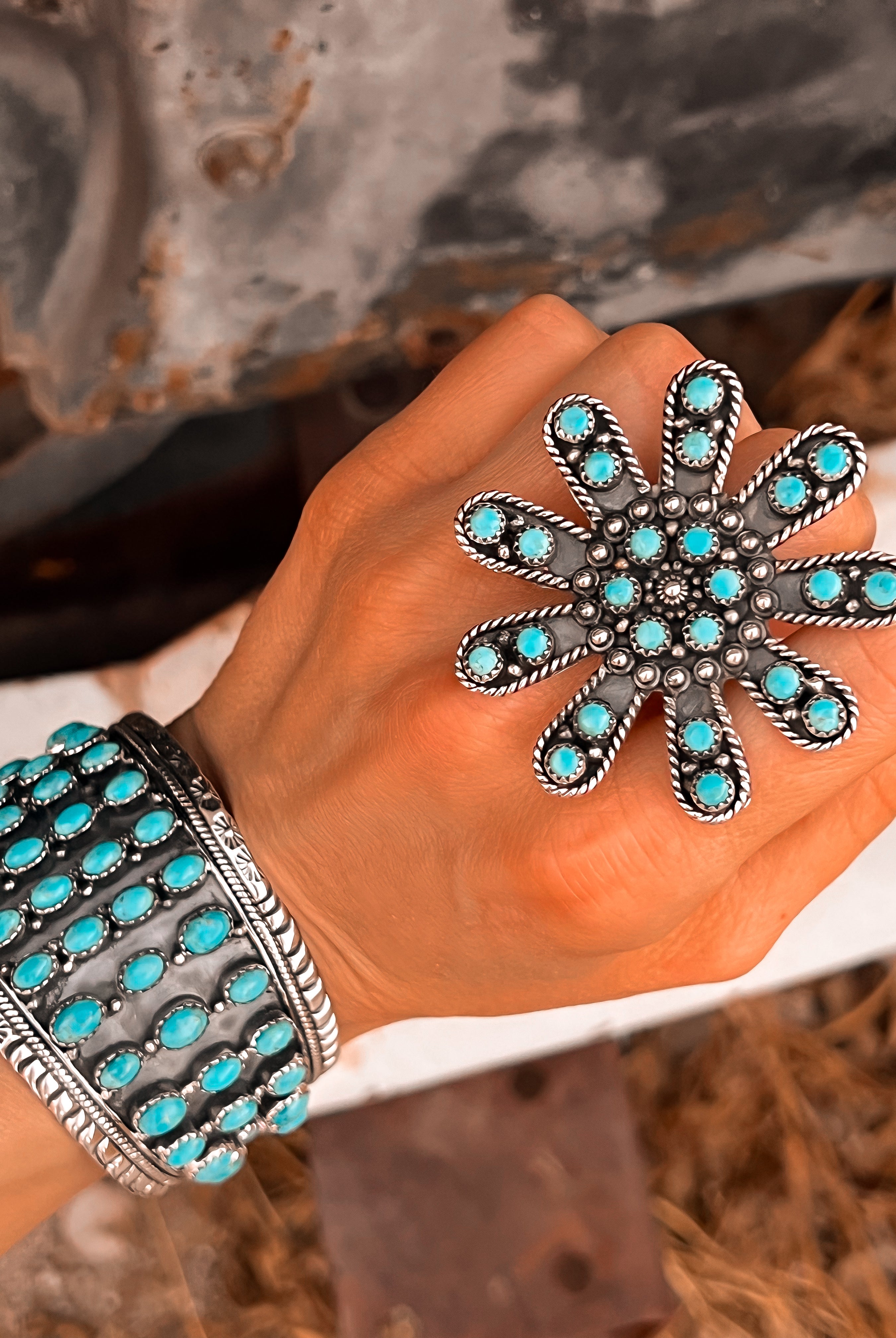 Flower Garden Jumbo Stone Ring | Multiple Options!-Rings-Krush Kandy, Women's Online Fashion Boutique Located in Phoenix, Arizona (Scottsdale Area)