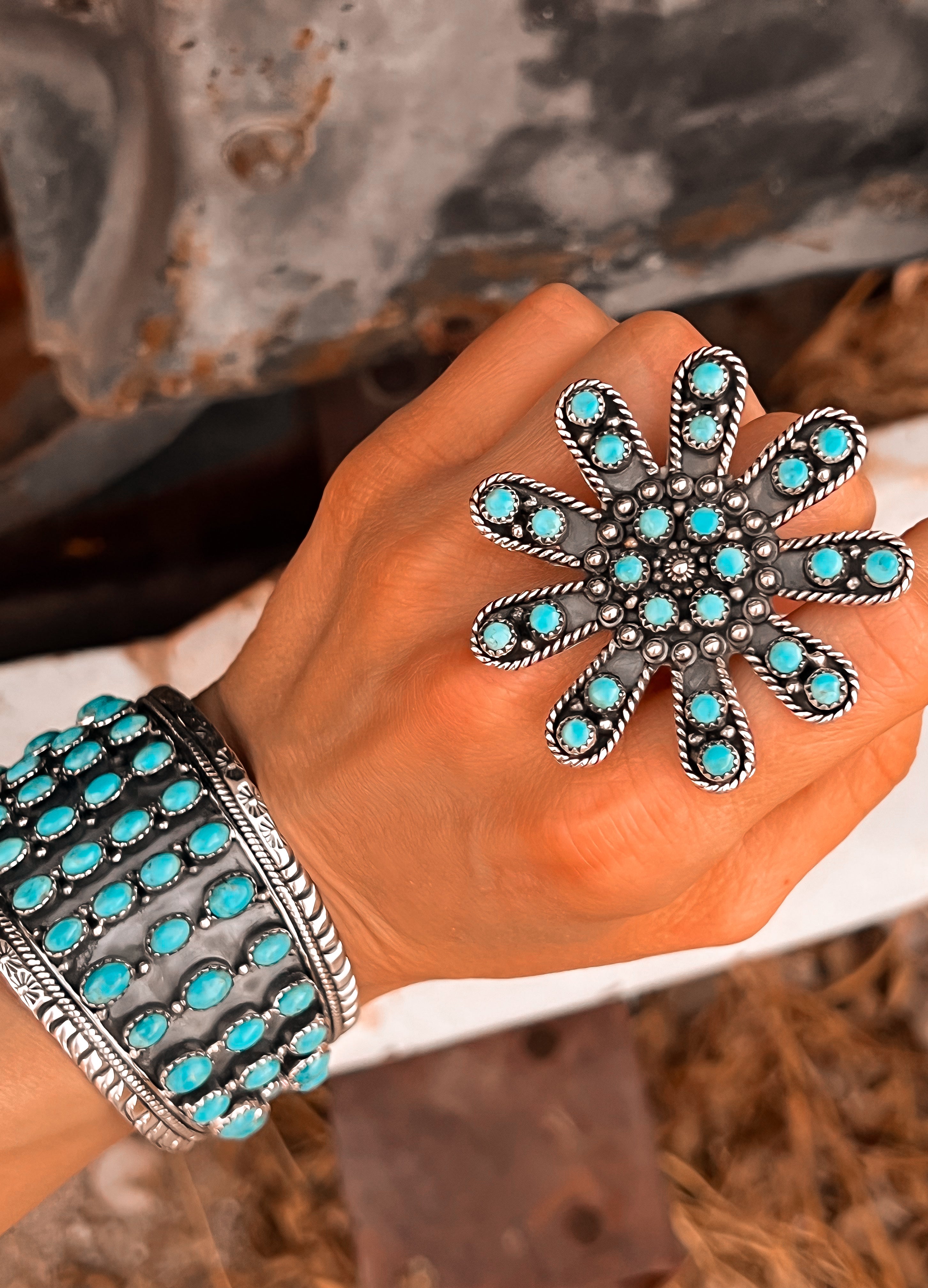 Flower Garden Jumbo Stone Ring | Multiple Options!-Rings-Krush Kandy, Women's Online Fashion Boutique Located in Phoenix, Arizona (Scottsdale Area)