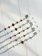 Amber, Turquoise & Crystal Bracelets-Bracelets-Krush Kandy, Women's Online Fashion Boutique Located in Phoenix, Arizona (Scottsdale Area)