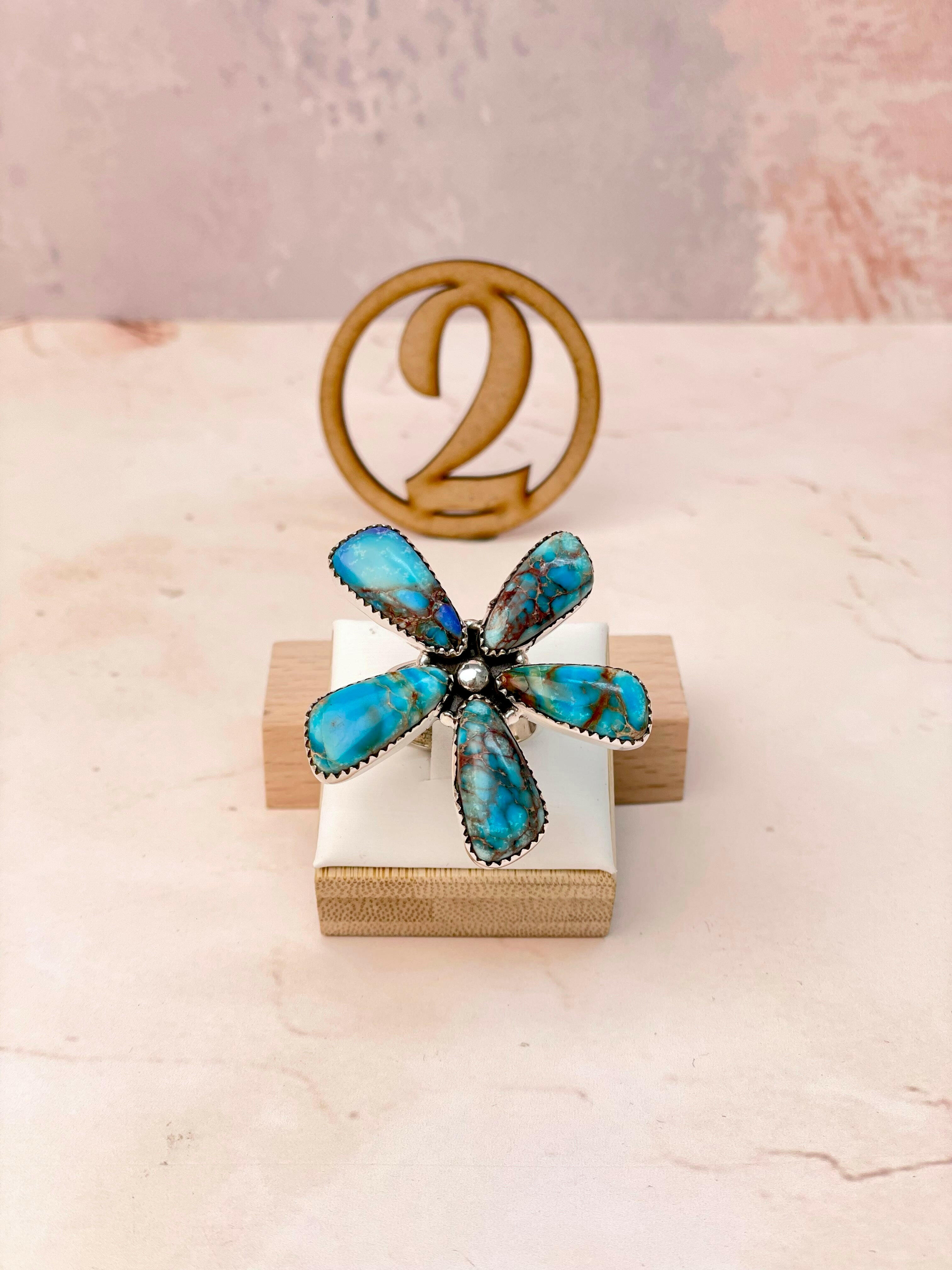 Desert Jasper Flower Petals Rings MADE TO ORDER-Rings-Krush Kandy, Women's Online Fashion Boutique Located in Phoenix, Arizona (Scottsdale Area)