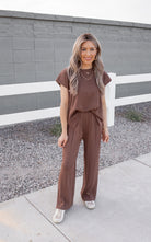 Ultimate Luxe Stretchy Tee & Pant Set-2 Piece Outfit Sets-Krush Kandy, Women's Online Fashion Boutique Located in Phoenix, Arizona (Scottsdale Area)