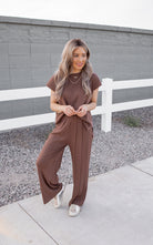 Ultimate Luxe Stretchy Tee & Pant Set-2 Piece Outfit Sets-Krush Kandy, Women's Online Fashion Boutique Located in Phoenix, Arizona (Scottsdale Area)