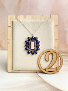 Pink Conch & Berry Dahlia Cluster Necklace-Necklaces-Krush Kandy, Women's Online Fashion Boutique Located in Phoenix, Arizona (Scottsdale Area)