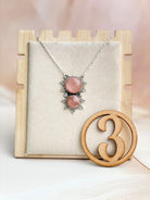 Sunstone 2 stone Necklace sno 33-Necklaces-Krush Kandy, Women's Online Fashion Boutique Located in Phoenix, Arizona (Scottsdale Area)