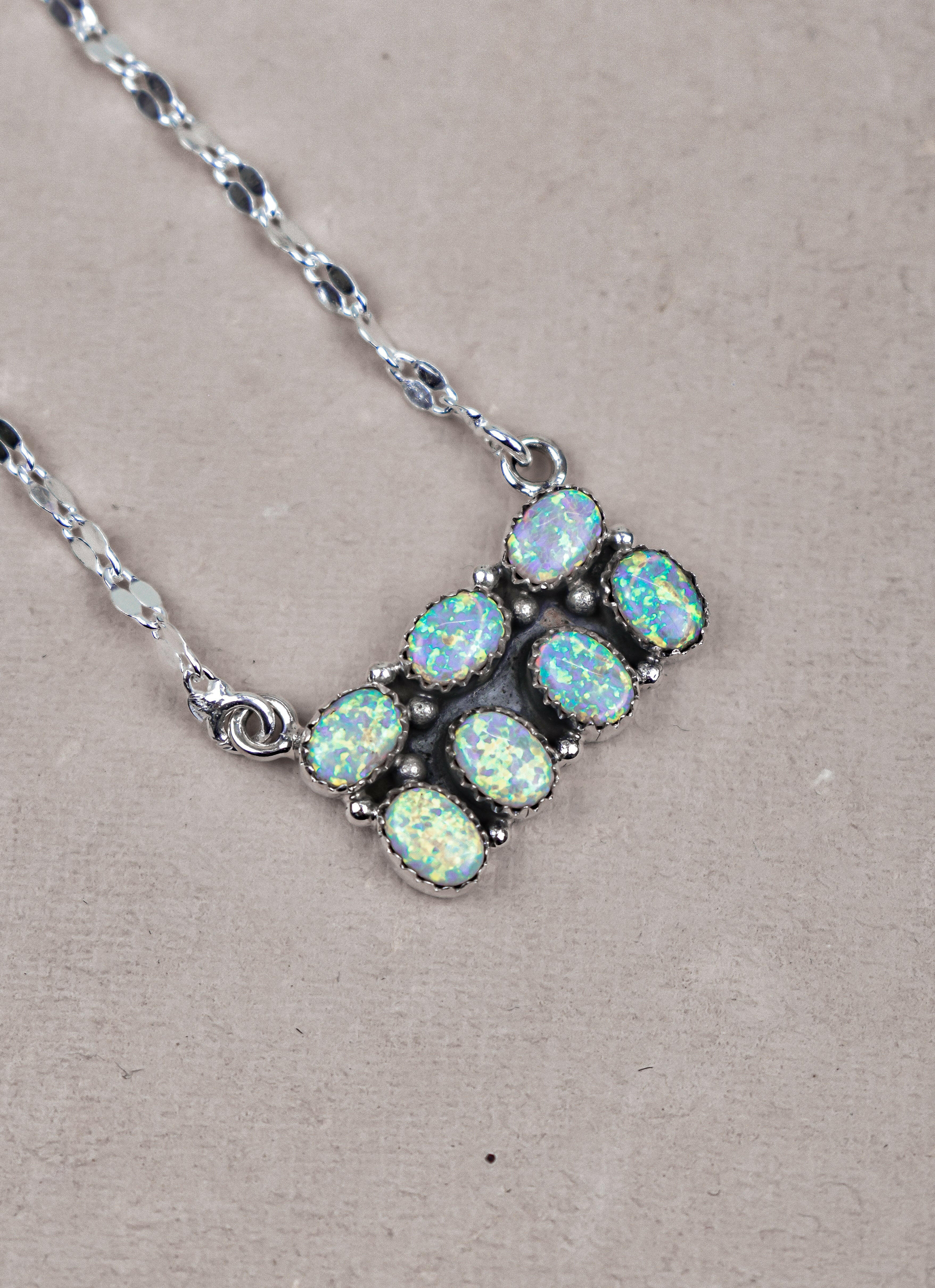 Starry Horizon Gemstone Bar Necklace-Bar Necklaces-Krush Kandy, Women's Online Fashion Boutique Located in Phoenix, Arizona (Scottsdale Area)