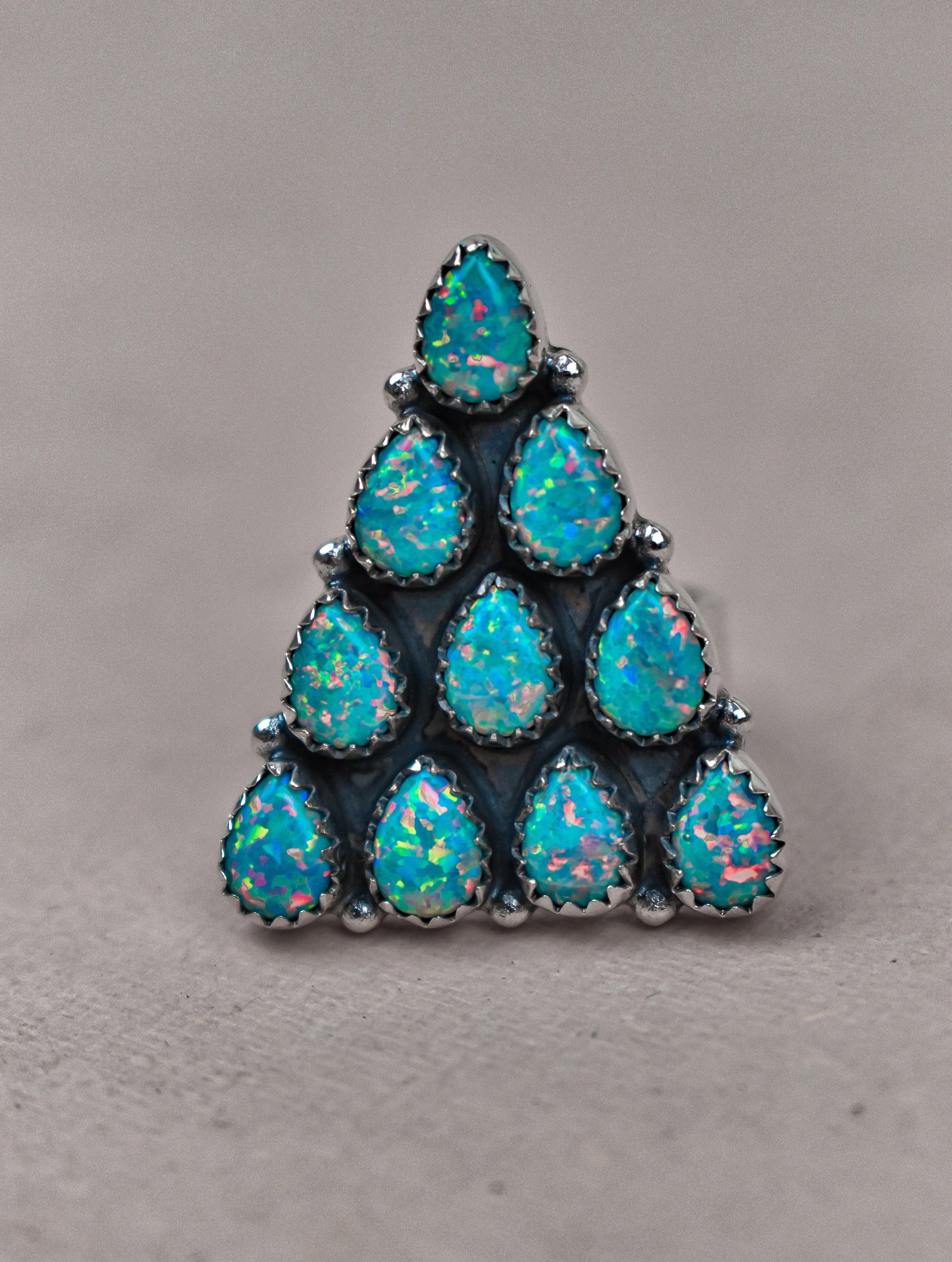 Pyramid Prism Gemstone Ring-Cluster Rings-Krush Kandy, Women's Online Fashion Boutique Located in Phoenix, Arizona (Scottsdale Area)