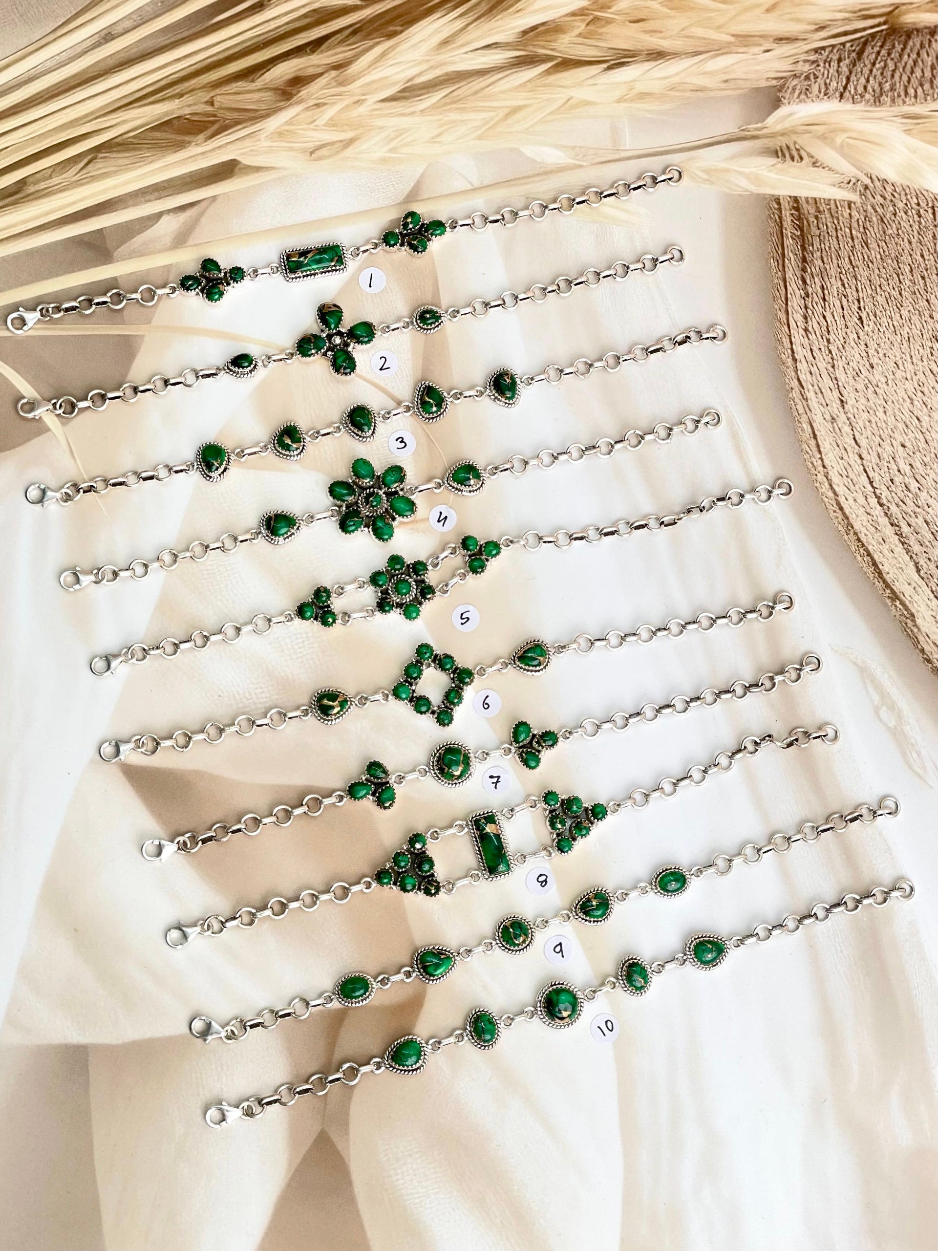 Irish Green Dahlia Bracelets sno 28-Bracelets-Krush Kandy, Women's Online Fashion Boutique Located in Phoenix, Arizona (Scottsdale Area)