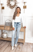 The Jeans of Your Dreams High Rise Bootcut Denim-Jeans-Krush Kandy, Women's Online Fashion Boutique Located in Phoenix, Arizona (Scottsdale Area)