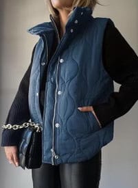 Lux Quilted Puffer Vest-Jackets-Krush Kandy, Women's Online Fashion Boutique Located in Phoenix, Arizona (Scottsdale Area)