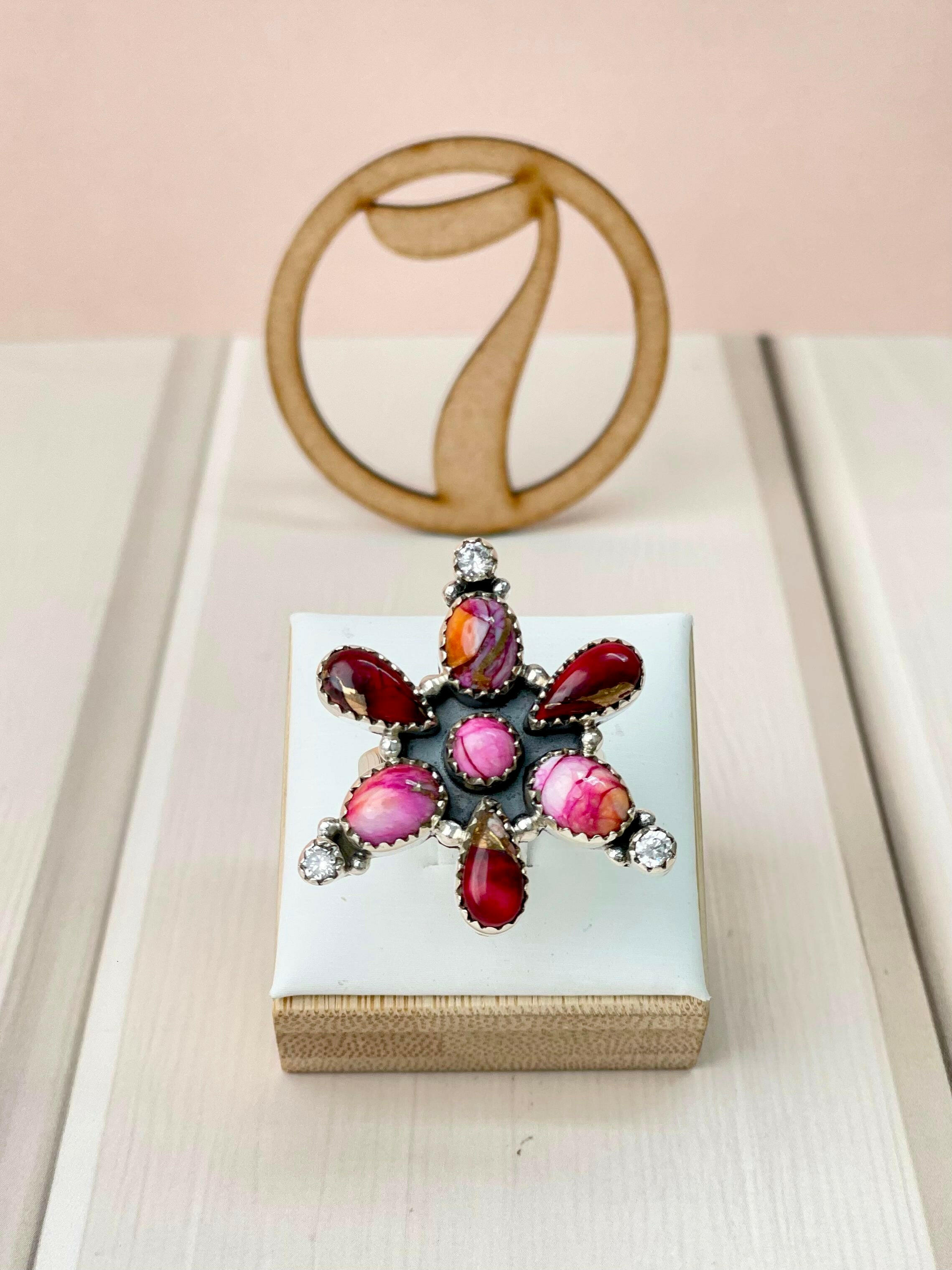 Red Dahlia One of a Kind Rings-Rings-Krush Kandy, Women's Online Fashion Boutique Located in Phoenix, Arizona (Scottsdale Area)