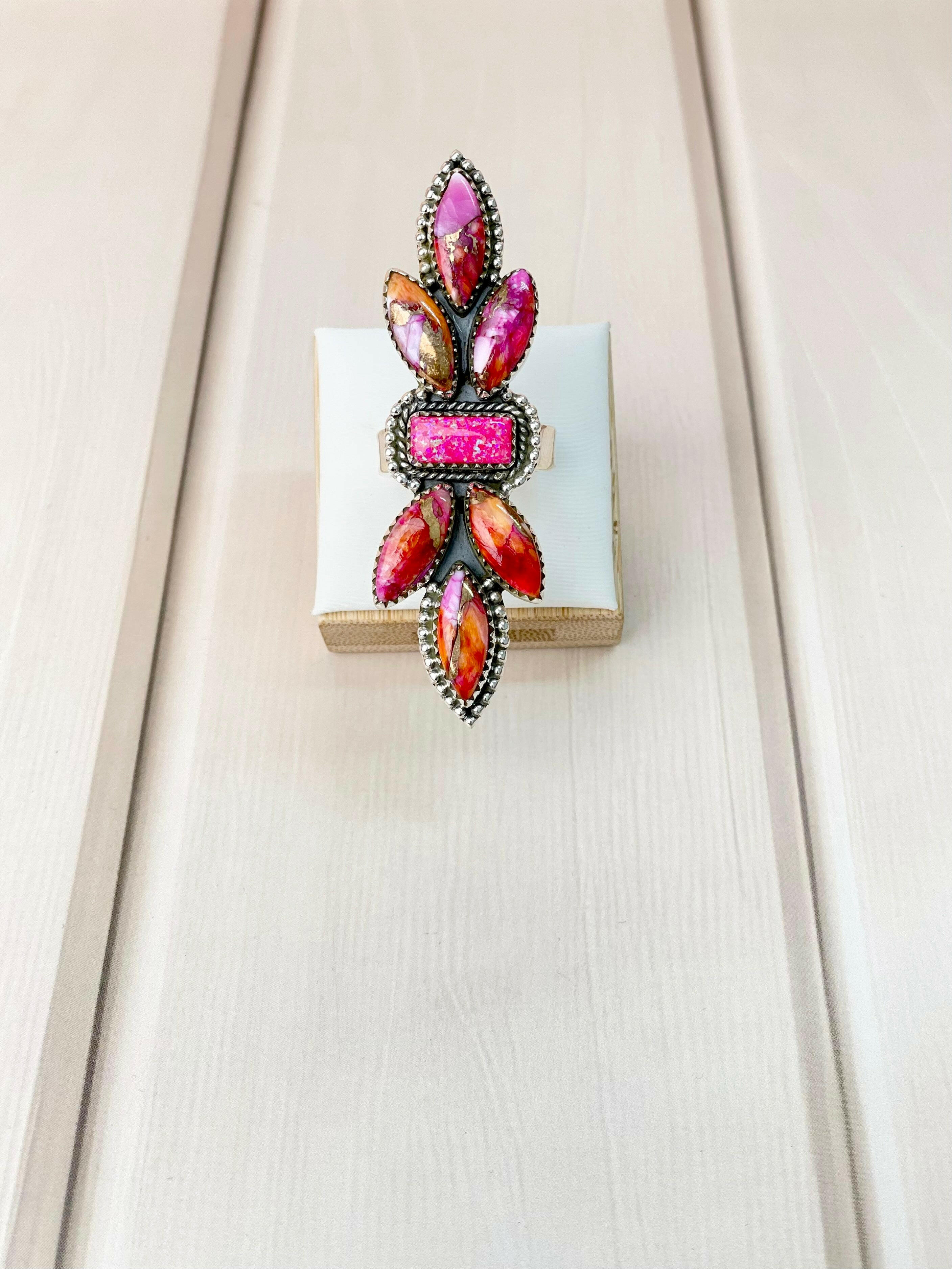 Starburst and Opal Crawler Ring-Rings-Krush Kandy, Women's Online Fashion Boutique Located in Phoenix, Arizona (Scottsdale Area)