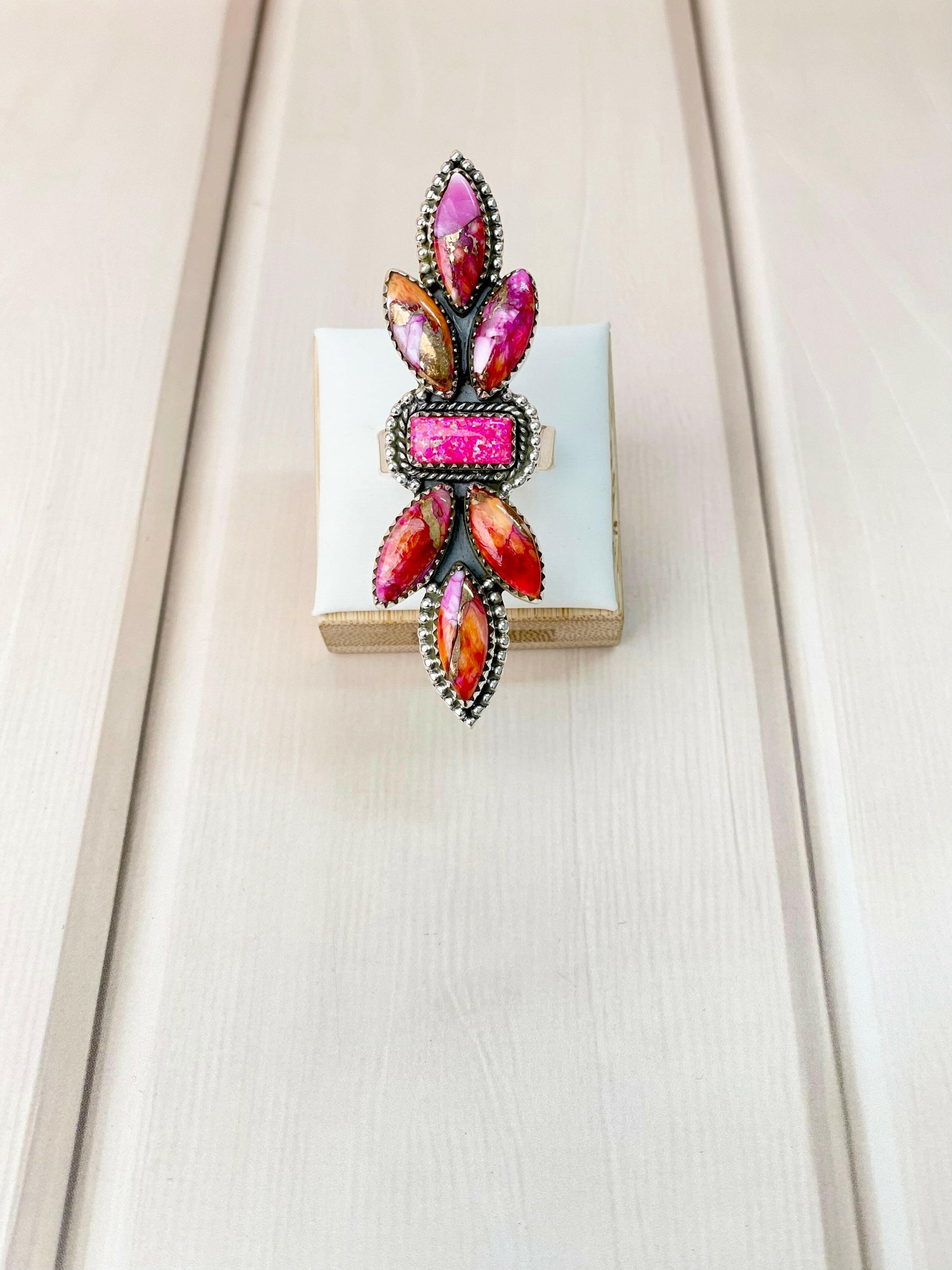 Starburst and Opal Crawler Ring-Rings-Krush Kandy, Women's Online Fashion Boutique Located in Phoenix, Arizona (Scottsdale Area)