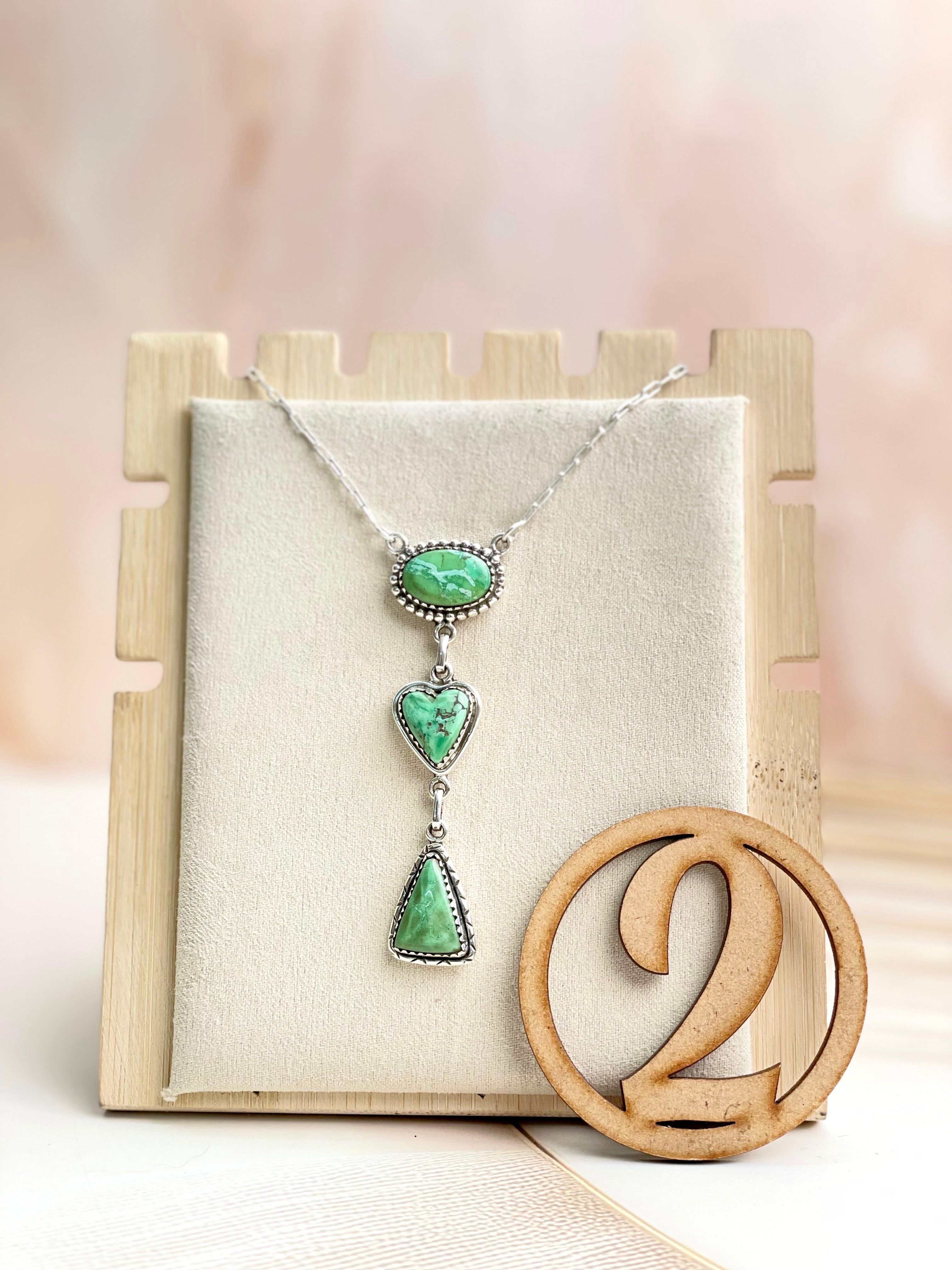 Australian Varascite Lariat Necklace Sno 15-Necklaces-Krush Kandy, Women's Online Fashion Boutique Located in Phoenix, Arizona (Scottsdale Area)