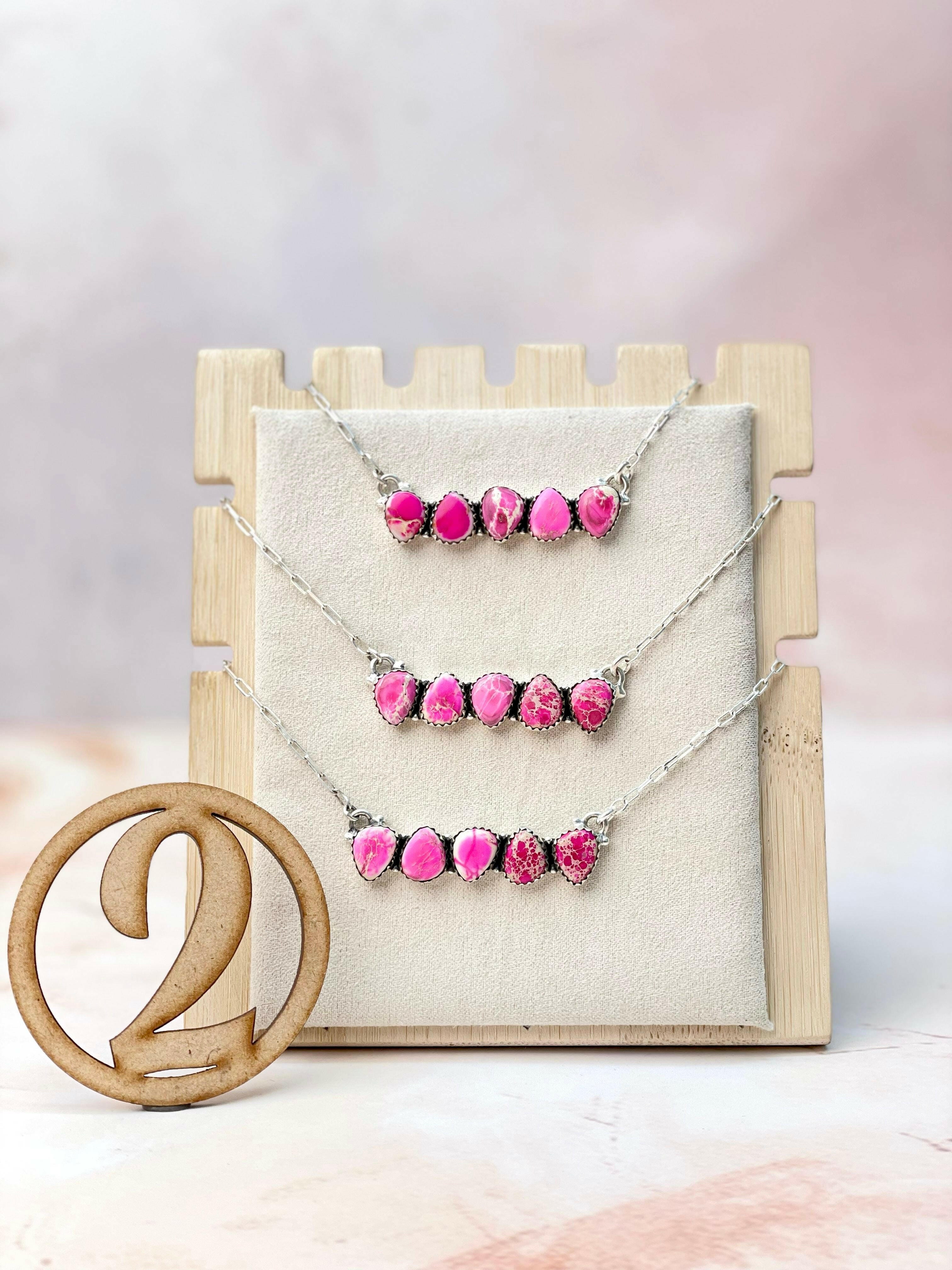 Desert Jasper Dainty Bar Necklace-Necklaces-Krush Kandy, Women's Online Fashion Boutique Located in Phoenix, Arizona (Scottsdale Area)