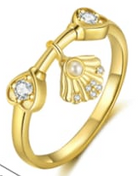 CUTE OCEAN PEARL BAND RING-Jewelry-Krush Kandy, Women's Online Fashion Boutique Located in Phoenix, Arizona (Scottsdale Area)