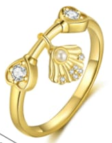 CUTE OCEAN PEARL BAND RING-Jewelry-Krush Kandy, Women's Online Fashion Boutique Located in Phoenix, Arizona (Scottsdale Area)