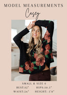 Love On The Line V-Neck Peplum Blouse-Long Sleeve Tops-Krush Kandy, Women's Online Fashion Boutique Located in Phoenix, Arizona (Scottsdale Area)