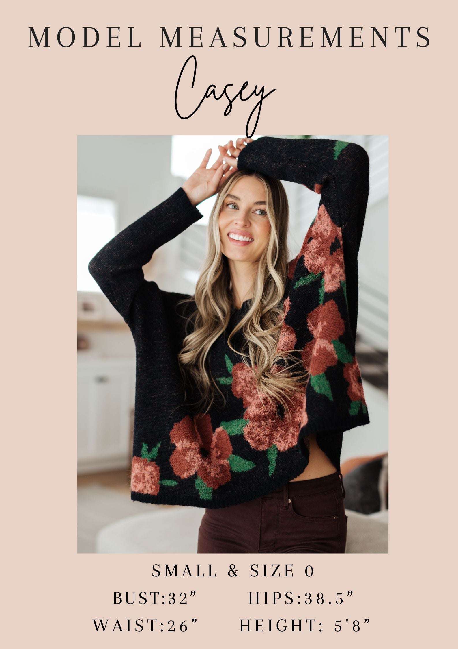 Lizzy Top in Pink and Aqua Ditsy Floral-Long Sleeve Tops-Krush Kandy, Women's Online Fashion Boutique Located in Phoenix, Arizona (Scottsdale Area)