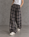 Wrenley Vintage Plaid Balloon Silhouette Pants