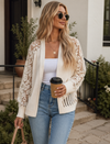 Textured Knit Button-Up Cardigan
