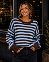 Easy Rhythm Striped Relaxed Knit Sweater