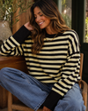Easy Rhythm Striped Relaxed Knit Sweater