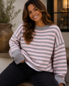 Easy Rhythm Striped Relaxed Knit Sweater