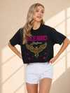 🦅 Freebird America Leopard Eagle Crop Tee