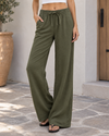 Wander Easy Drawstring Wide Leg Pants