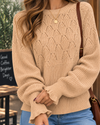 Willow Whisper Pointelle Knit Sweater