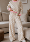 Playful Pause Polka Dot Pullover & Wide Leg Pant Set