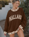 Mallard Trail Contrast Graphic Sweatshirt